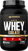 BIGMUSCLES NUTRITION Gold Whey Isolate | 27g Whey Protein Isolate 90% | 7 Natural Ingredients Only Whey Protein (1 kg, Belgian Chocolate)