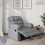 Flipkart Perfect Homes Fabric Manual Recliner (Finish Color – Grey, DIY(Do-It-Yourself))