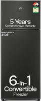Godrej 244 L Frost Free Double Door 3 Star Refrigerator  with AI Powered 6-in-1 Freezer Convertible 30 Days Farm Freshness 95%+ Food Surface Disinfection (Fossil Steel, RT EONVALOR 280CN RCIF FS ST)