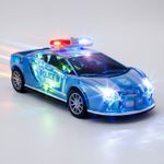 twist n turn 3D Police Friction Car Toy with Lights & Music (Whit…more