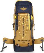 METRONAUT Trekking Bag For Hiking/Camping/Outdoor Sports with Rain Cover Rucksack  – 65 L (Peach)