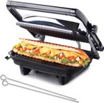 Hamilton Beach 25460-IN Grill Sandwich Maker (Black & Silver)