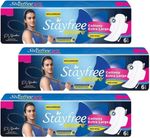 STAYFREE Secure Cottony Soft XL Wings Sanitary Pads For Women, (6+6+6 Napkins) Sanitary Pad (Pack of 3)