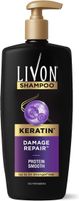 LIVON Keratin Shampoo for Women & Men |Repairs Damaged Hair |Smooth & 5x Stronger Hair (650 ml)