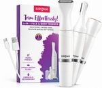 SIRONA 4-in-1 Face & Body Trimmer for Pain free Hair Removal | 90Min Runtime & Cordless, Women (Pack of 4)