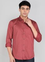 PETER ENGLAND Men Regular Fit Self Design Casual Shirt