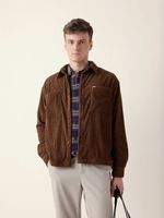 THE BEAR HOUSE Men Oversized Fit Self Design Spread Collar Casual Shirt