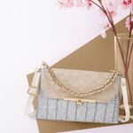 Mast & Harbour Beige Women Sling Bag Women’s Leatherette Sling Ba…more