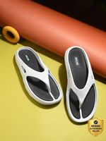 KILLER Soft Trending Comfortable Chappal Lightweight Casual Slippers for Daily Wear Men Flip Flops (Grey, Black , 7)