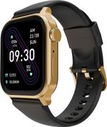Fire-Boltt Rise Bluetooth Calling 47mm (1.85) & Rotating Crown, 123 Sports Smartwatch (Gold Black Strap, Free Size)