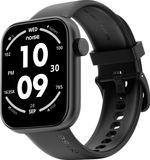 Noise Icon Rise 1.85″ Display, BT Calling, Functional Rotating Crown, 60+ Sports Modes Smartwatch (Jet Black Strap, Regular)