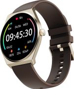 Fire-Boltt Legacy Nova 1.43 inch Ultra Slim AMOLED Wireless Charging Rotating Crown BT Call Smartwatch (Earth Brown Strap, Free Size)