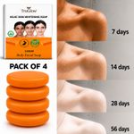 TruGlow Dr SABU Kyle Herbal Papaya Face and Body Soap for Glowing Skin (4 x 100 g)