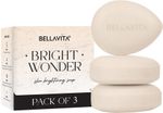 BELLAVITA Bright Wonder | Skin Brightening Soap | Dark Spots & Pigmentation Reduction (3 x 100 g)