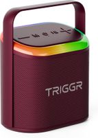 TRIGGR Roar 20 with RGB Lights, Metal Mesh, TWS & FM Mode, 7H Playtime, BT v5.4,20W 20 W Bluetooth Speaker (Ember Red, Mono Channel)