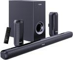 MarQ by Flipkart Thunder 350, 350 Watts, 5.1 Channel, Immersive cinematic experience, EQ Modes 350 W Bluetooth Soundbar (Black, 5.1 Channel)