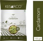 KESARCO Whole Green Cardamom, Elaichi, Kerala Origin (100 g)