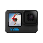 GoPro Hero 10 Waterproof with Front LCD and Touch Rear Screens, 5.3K60 Ultra HD Video, 1080p Live Streaming, Webcam, Stabilization Sports and Action Camera (Black, 23 MP)