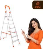 Mizu Exel 7 Steps Ladder For Home With Aluminium Steps & Upto 300 Kgs Load Capacity Steel Ladder (With Platform) Mizu Exel 7 Steps Ladder For Home With Aluminium Steps & Upto 300 Kgs Load Capacity Steel Ladder (With Platform)