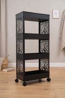 Surety for Safety Shelf Organizers (Black, Plastic)