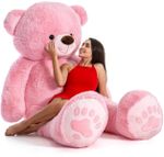Tedstree 4 Feet Teddy Bear/high quality/neck brow/cute and soft teddy bear  – 120 cm (Pink)