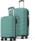 Magnum by Safari Hard Body Set of 2 Luggage 8 Wheels – LIFT 55/66 4W SAGE GREEN – Green