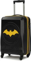 YAYAVAR Small Cabin Suitcase (55 cm) 4 Wheels – BATMAN OFFICIAL MERCHANDISE TROLLEY WITH PREMIUM MOULDED BAT LOGO – Yellow