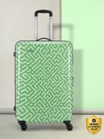 ARISTOCRAT Large Check-in Suitcase (75 cm) 8 Wheels – Bravo Check-In Luggage – 75Cm,Green, Printed Hardcase, 8 Wheels, 5 Year Warranty – Green