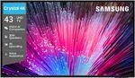 Samsung Crystal 4K Vision AI 108 cm (43 inch) Ultra HD (4K) LED Smart Tizen TV 2026 Edition with 30W Speakers 4K Upscaling HDR 10+ Football Mode Voice Assistance Remote Control PurColor Slim Look Samsung Knox Security 150+ Free Channels (UA43UE84AHULXL)