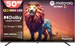 MOTOROLA 127 cm (50 inch) Ultra HD (4K) Mini LED Smart Google TV with Edition with Dolby Vision & Dolby Atmos (50UHDGMMWKRQ)