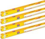Wipro Garnet 25W LED Batten | Cool Day Light (6500K) Pack of 4 25 W 114 cm Tube Light (White, Pack of 4)