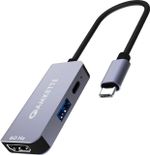 AMKETTE Type-C USB 3.0 3 Port Mini Dock USB Hub (Grey)