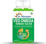 Dr. Morepen Veg Omega 3,6,7 & 9 Fatty Acid with Flax Seed Oil|500…more