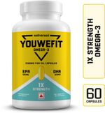 YouWeFit Omega-3 Fish Oil | 1000mg Daily Strength Fish Oil Capsul…more