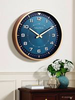 NAUTICA Analog 30 cm X 30 cm Wall Clock (Pink, With Glass, DIY Clocks)