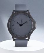 Fastrack Tees Quartz Grey Dial Grey Silicone Strap Unisex Analog …more