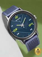 Sonata Volt Blue Dial Blue Polyurethane Strap Analog Watch  – For Men NT77085PP14W,NU77085PP14W