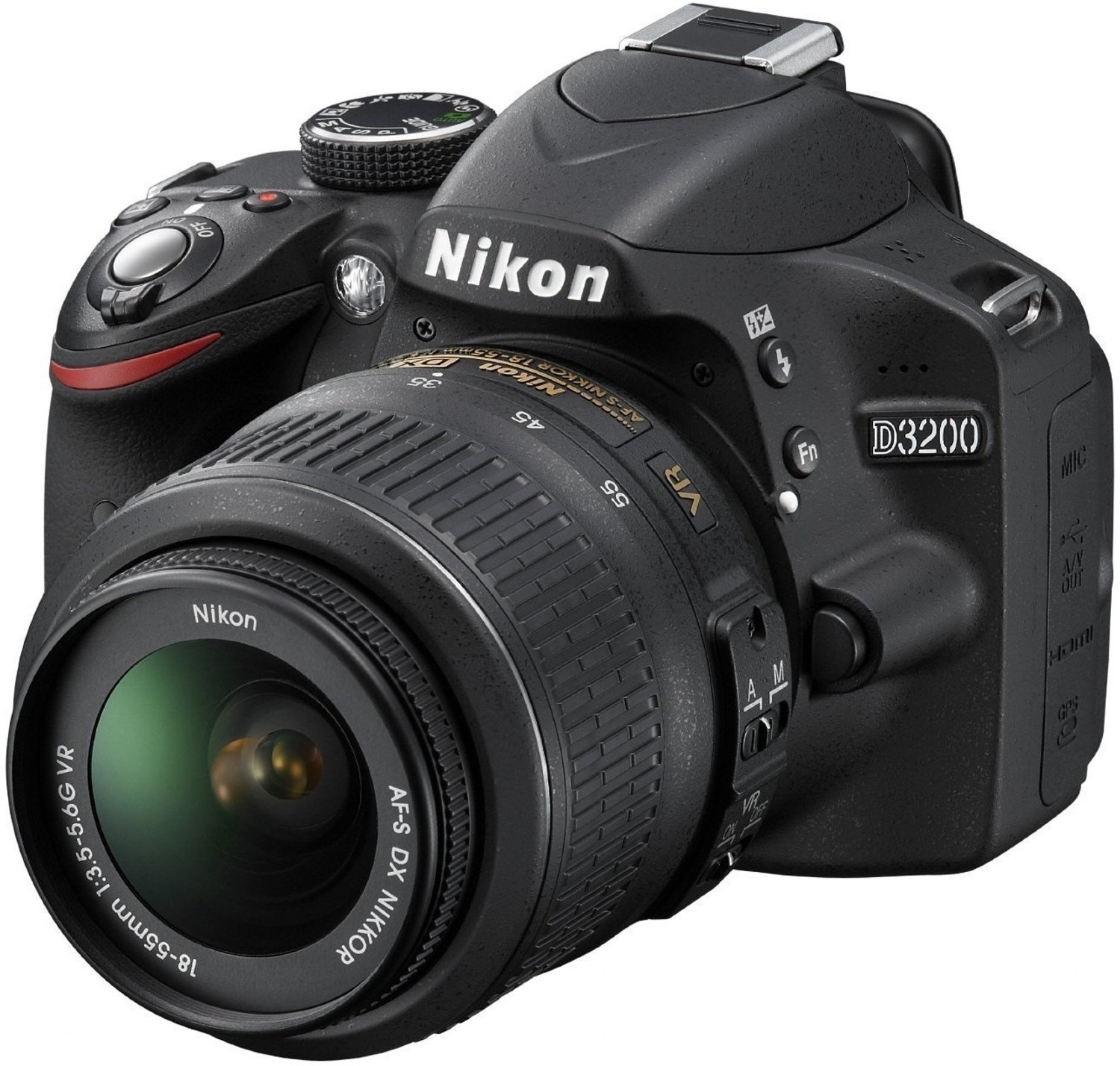 Image of NIKON D3200 DSLR Camera (Body with AF-S DX NIKKOR 18-55mm f /3.5-5.6G VR II Lens)