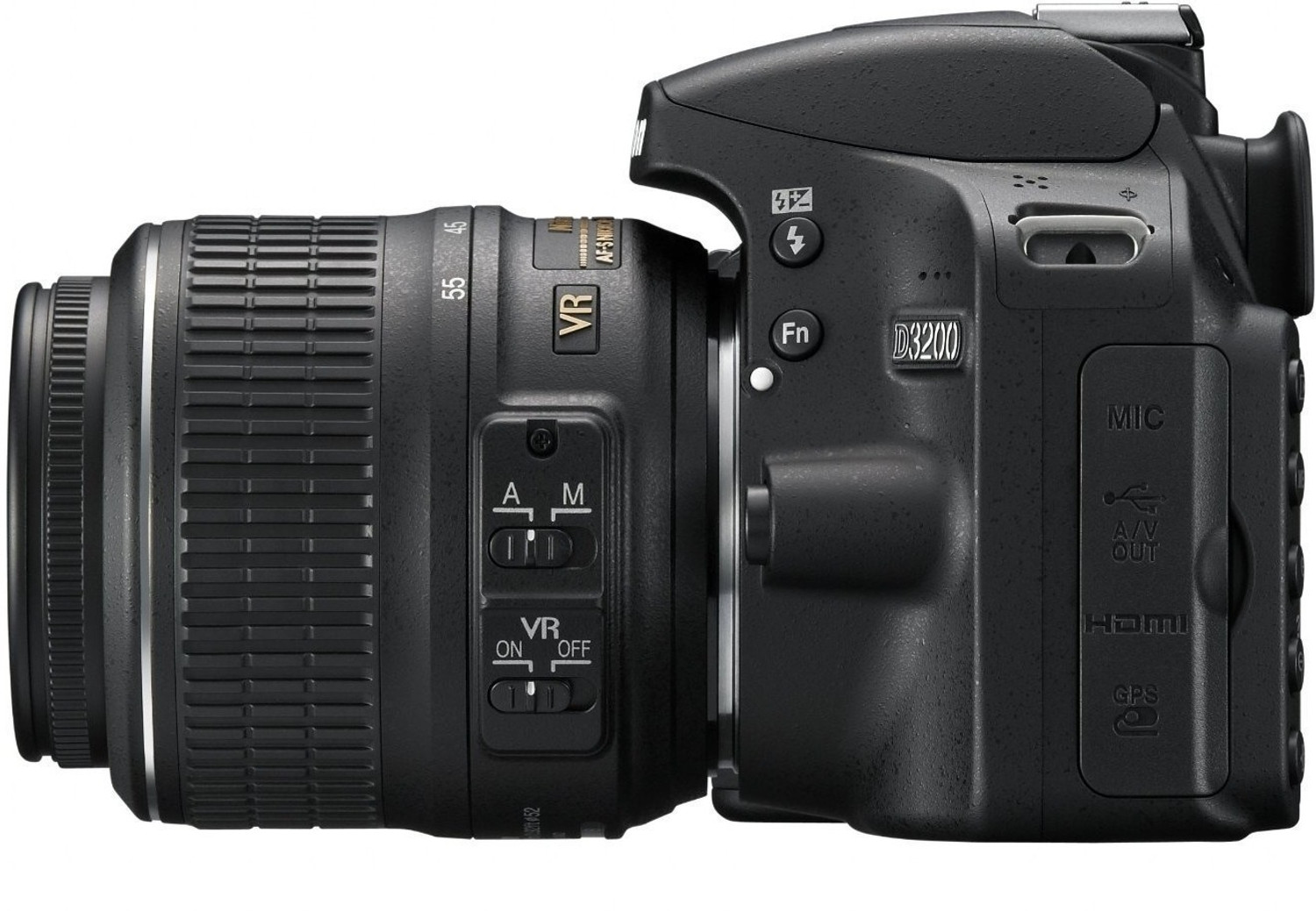 Image of NIKON D3200 DSLR Camera (Body with AF-S DX NIKKOR 18-55mm f /3.5-5.6G VR II Lens)