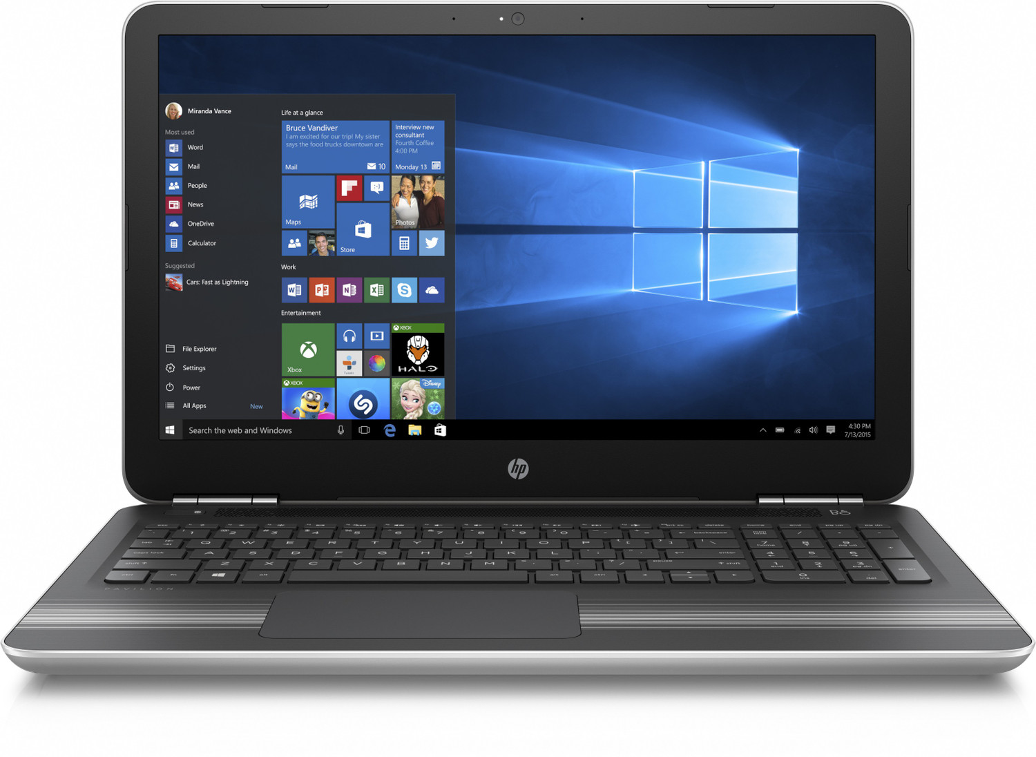 Image of HP Pavilion Intel Core i5 6th Gen - (8 GB /1 TB HDD /Windows 10 Home /2 GB Graphics) 15-au003tx Laptop