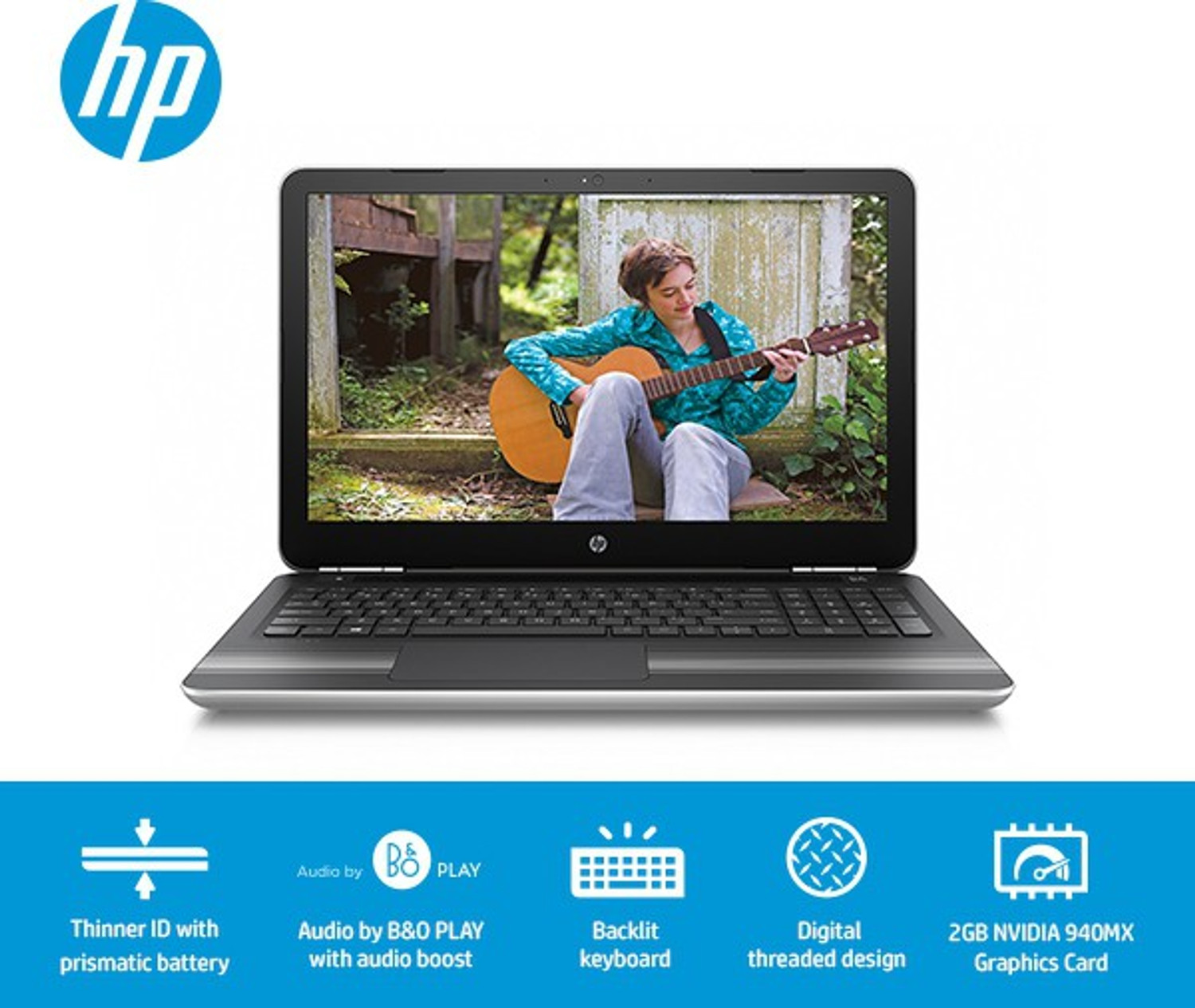Image of HP Pavilion Intel Core i5 6th Gen - (8 GB /1 TB HDD /Windows 10 Home /2 GB Graphics) 15-au003tx Laptop