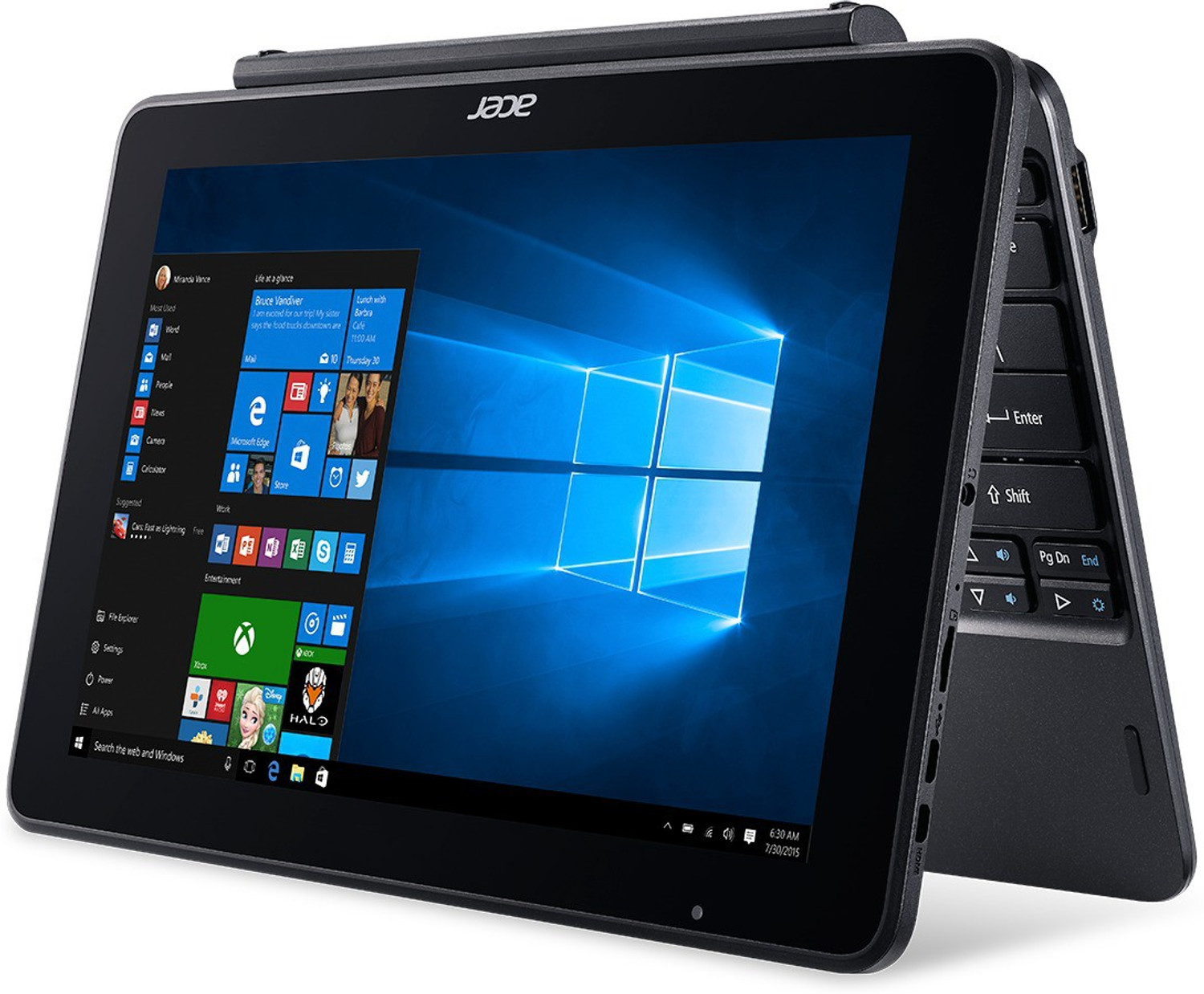 Image of Acer One 10 Intel Atom Quad Core x5-Z8300 - (2 GB /32 GB SSD /Windows 10 Home) S1003 2 in 1 Laptop