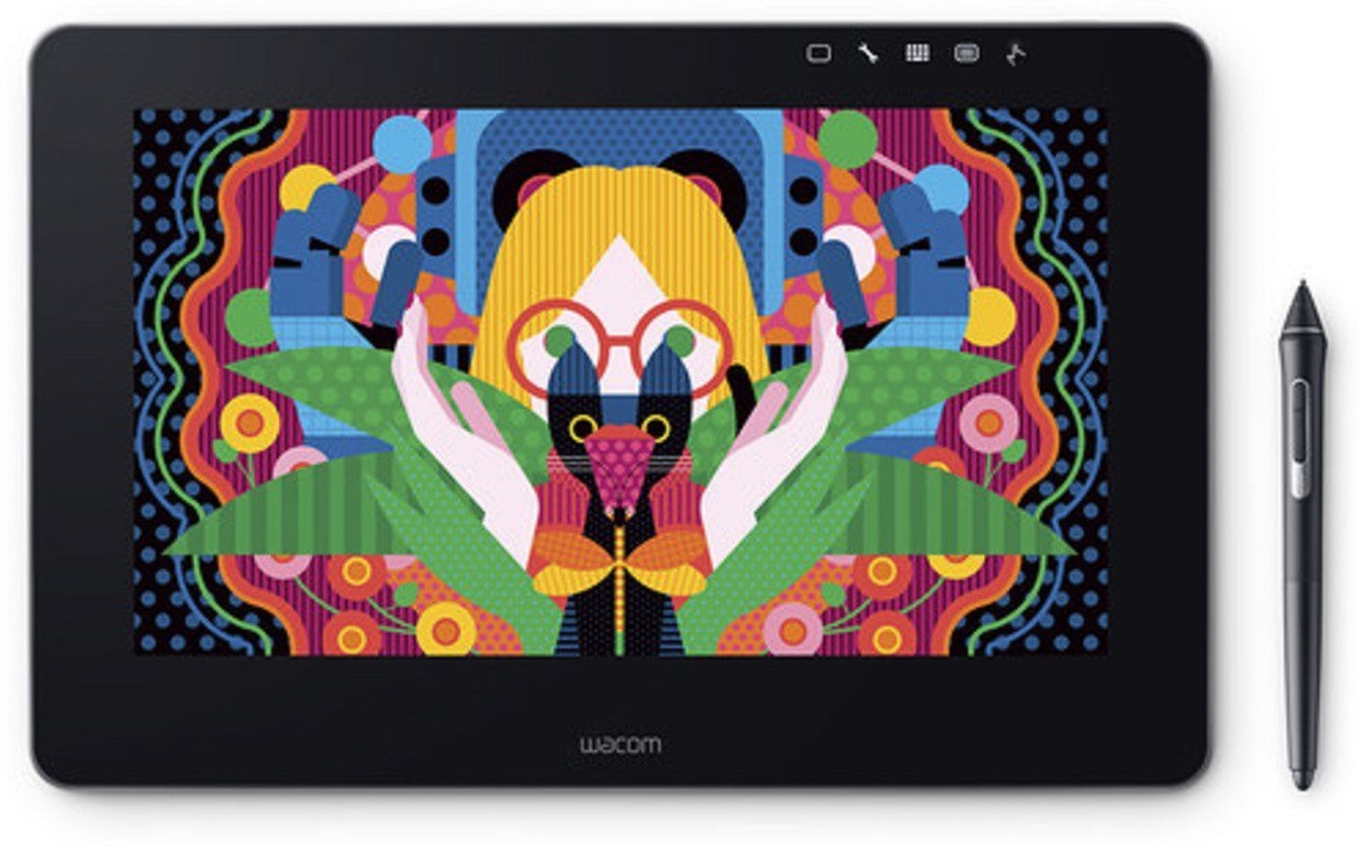 Image of WACOM 13 inch DTH1320 /K4-C cintiq pro 11.6 x 6.5 inch Graphics Tablet Connectivity - USB, Wireless (Black)