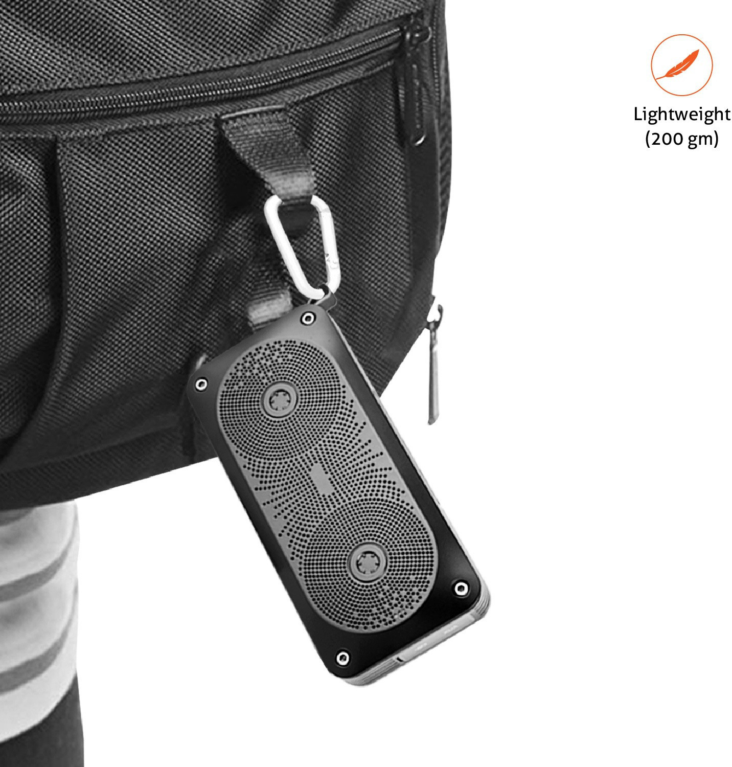 Image of Envent LiveFree 370 ET-BTSP370-BK 10 W Portable Bluetooth Speaker