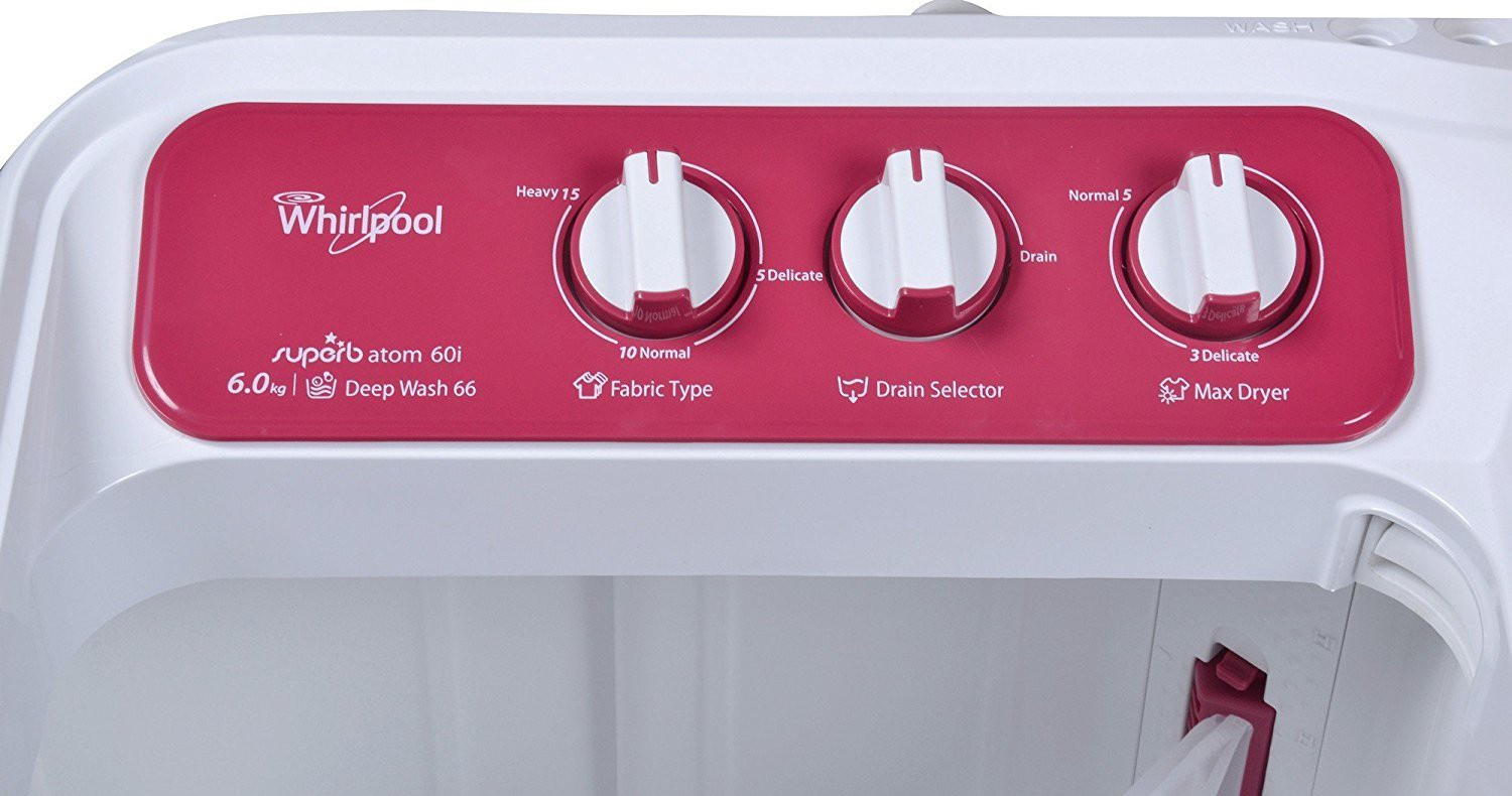Image of Whirlpool 6 kg Semi Automatic Top Load Washing Machine Pink
