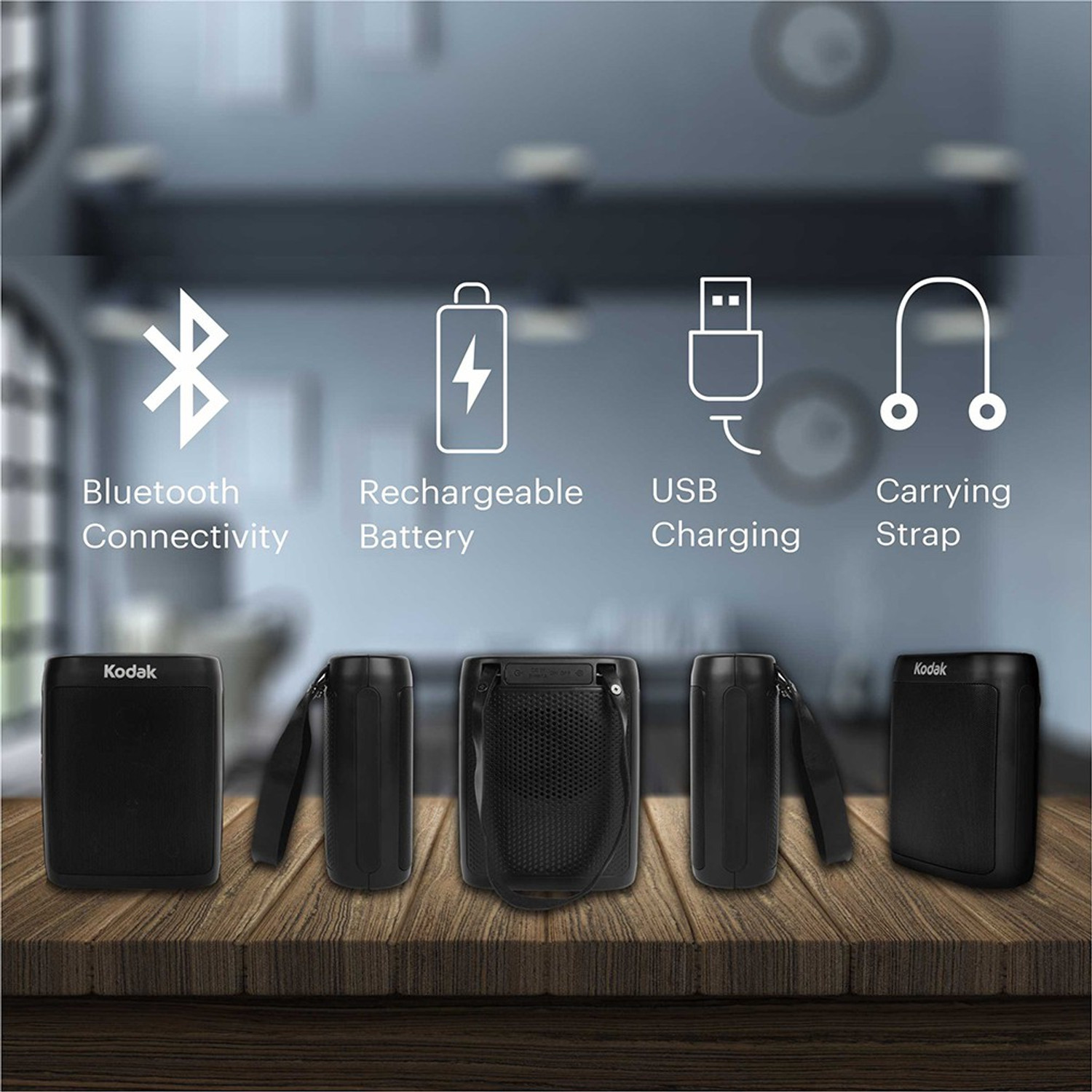 Image of KODAK TV Speaker 68M 10 W Portable Bluetooth Speaker