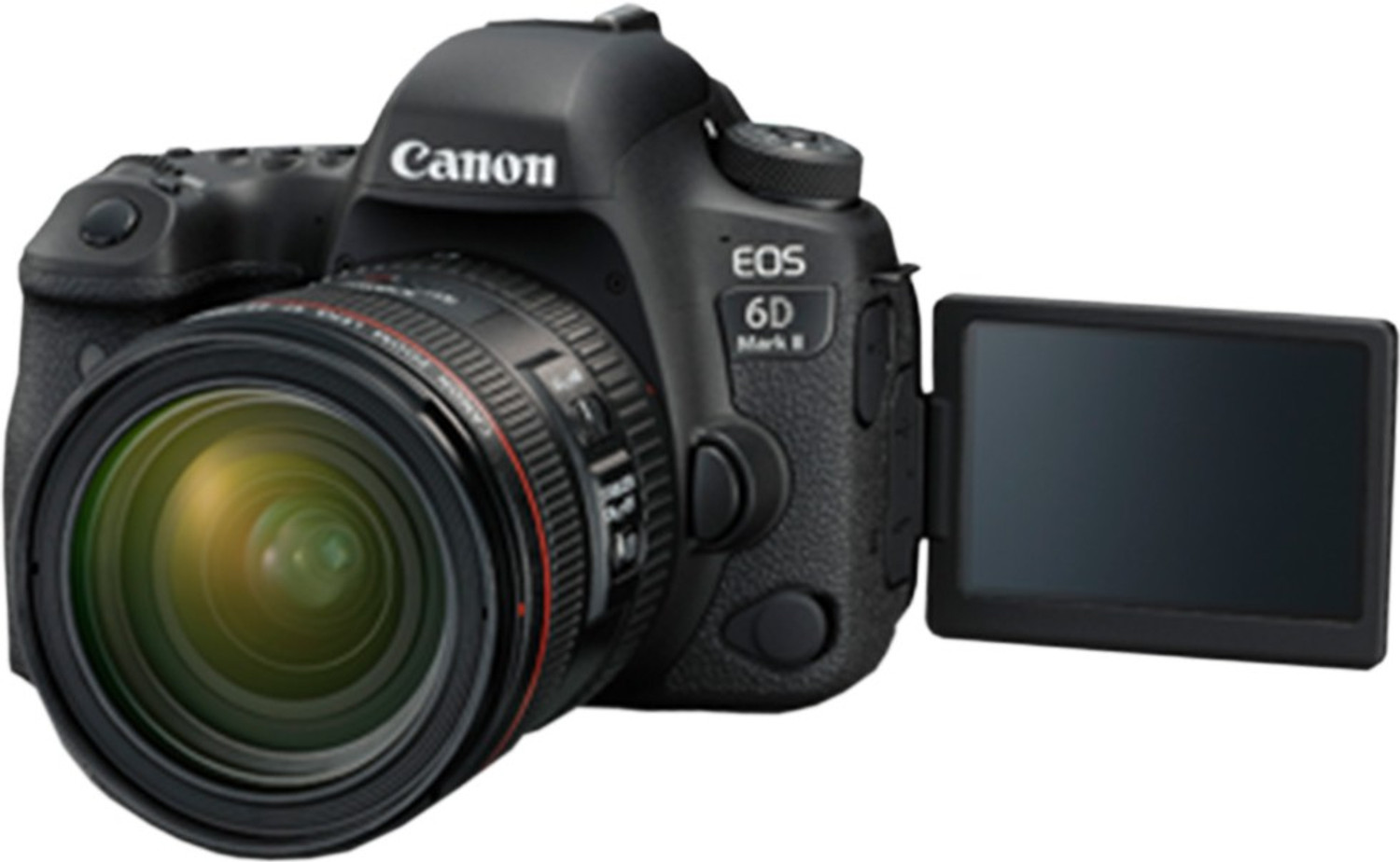 Image of Canon EOS 6D Mark II DSLR Camera Body with Single Lens: EF 24-70mm f /4L IS USM