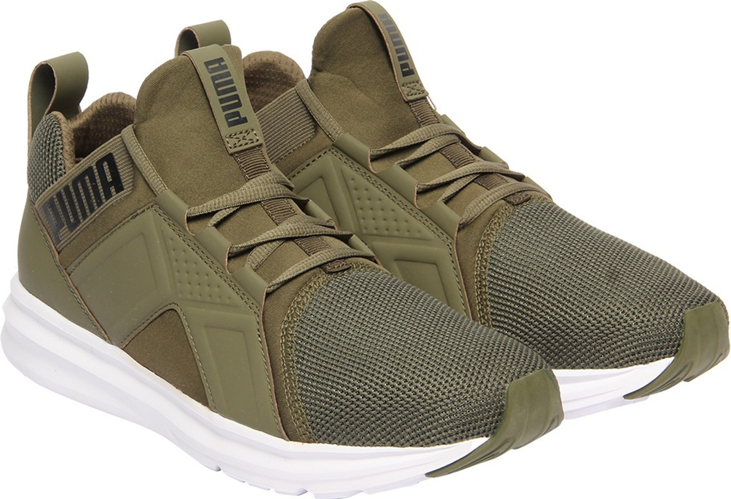 PUMA Enzo Mesh Running Shoes For Men Olive Price History
