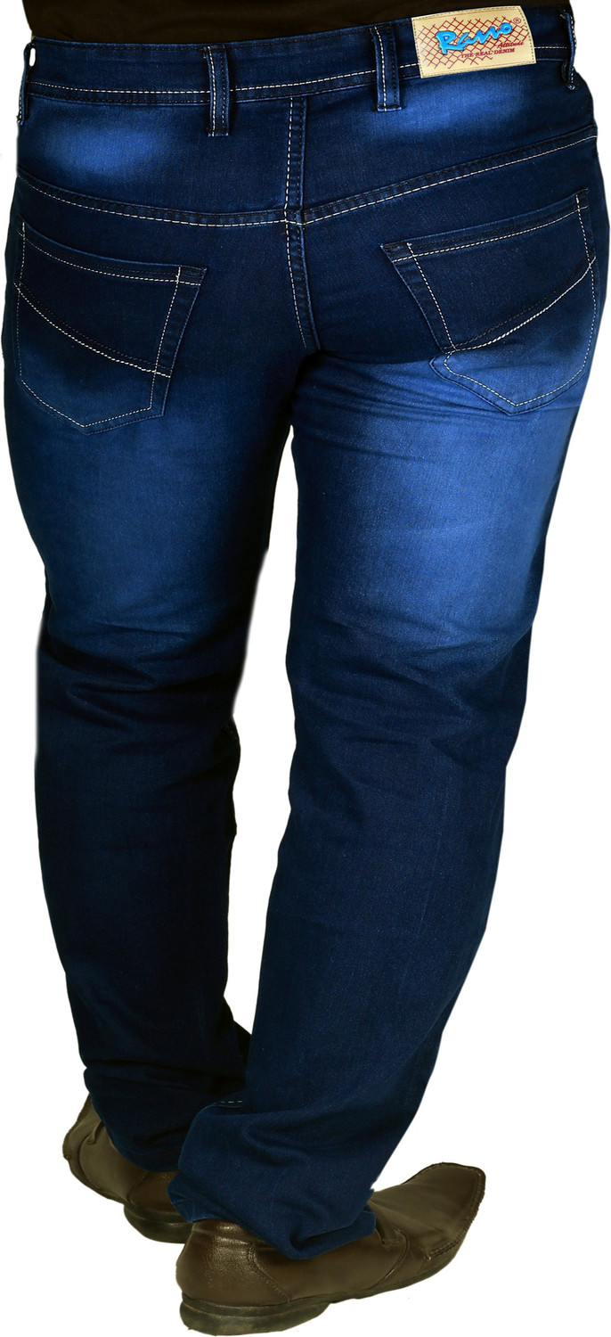 Image of RASSO Regular Men Blue Jeans