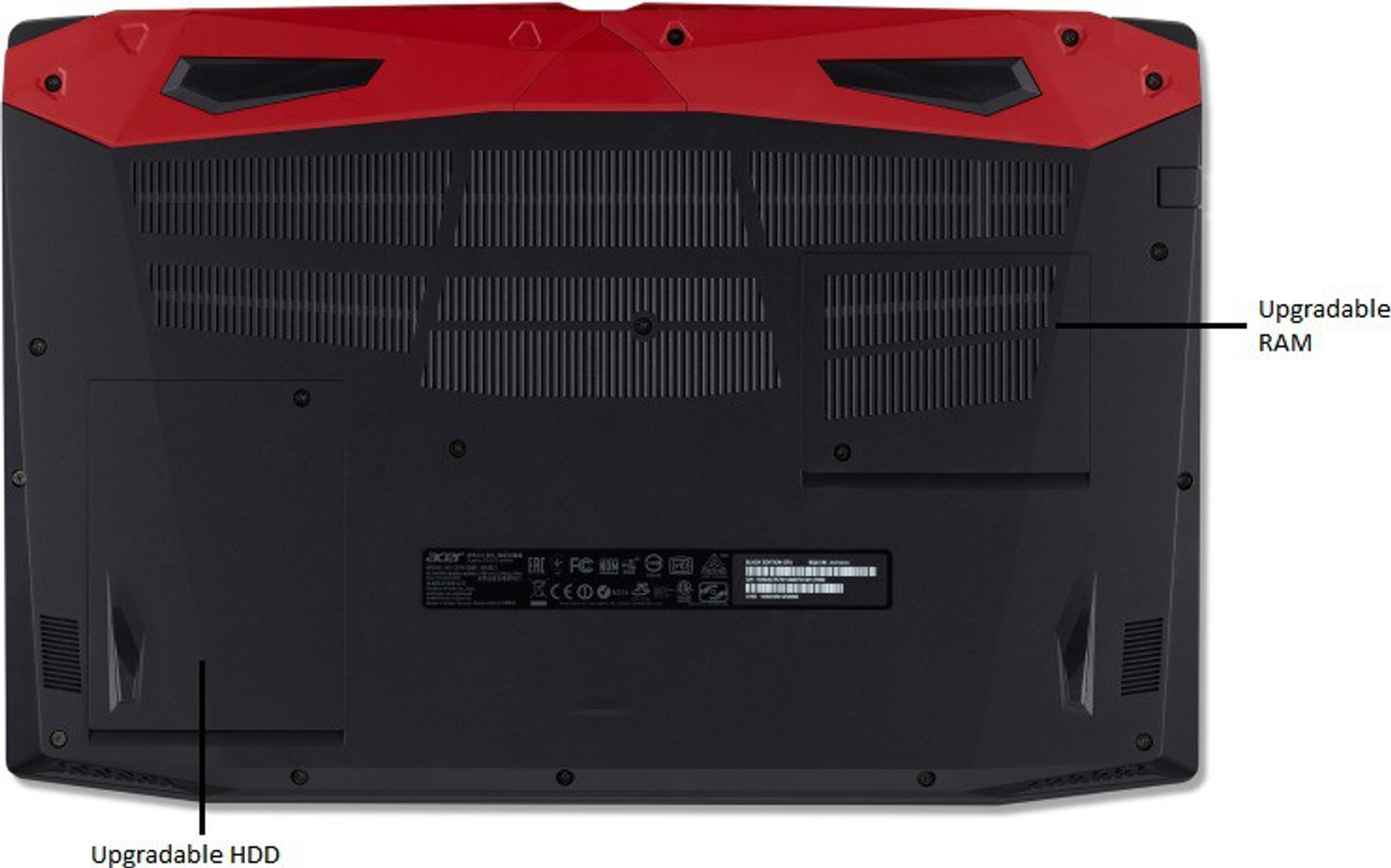 Image of Acer Predator Helios 300 Intel Core i7 7th Gen 7700HQ - (8 GB /1 TB HDD /128 GB SSD /Windows 10 Home /4 GB Graphics /NVIDIA GeForce GTX 1050Ti) G3-572 Gaming Laptop